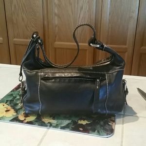 Fossil Leather  Black Bag